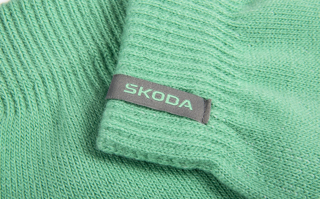 Dámske rukavice vo farbe electric green 